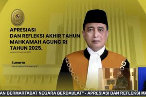 PA Tebing Tinggi mengikuti kegiatan penyampaian Apresiasi dan Refleksi Akhir Tahun Mahkamah Agung RI Tahun 2025